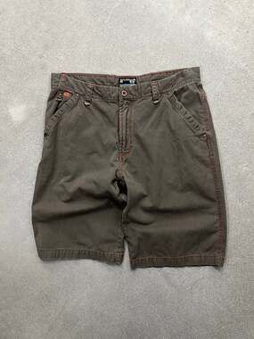 Vintage Y2K Point Zero Paradise Contrast Stitch Shorts - 36”